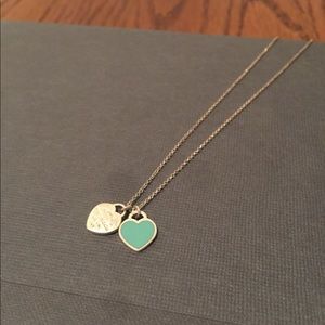 Tiffany & Co. mini double heart necklace